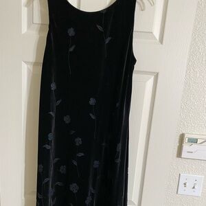 Elegant Black Floral Dress